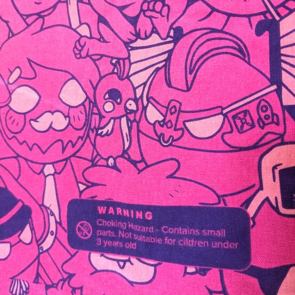 Makeship 2022 Collectable Pink Purple Jumbo Drawstring Bag - Picture 8 of 9